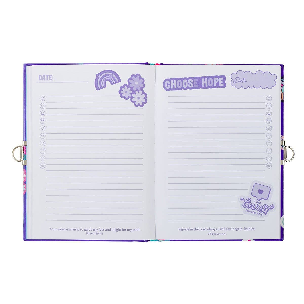 Shine for Jesus Stickers Secret Diary with Lock & Keys