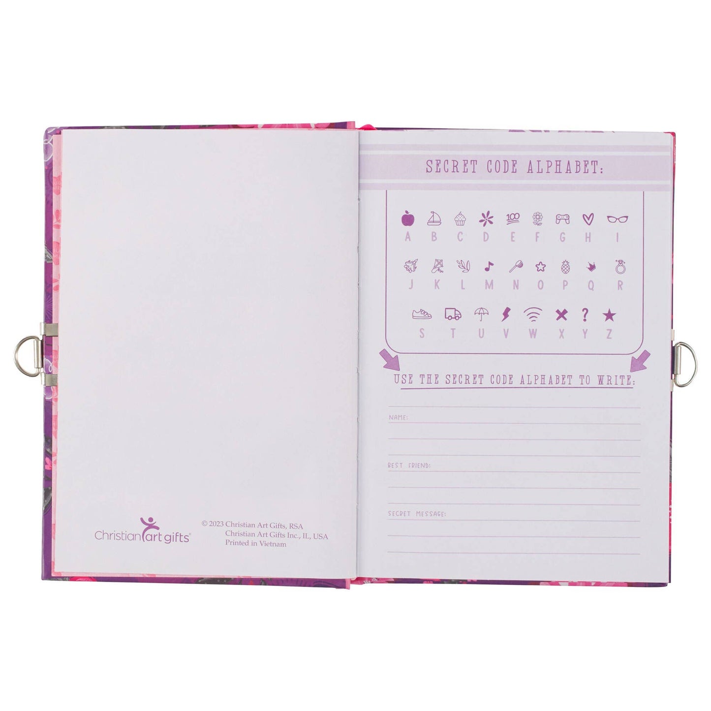 Chosen, Loved, Beautiful Secret Diary with Lock & Keys