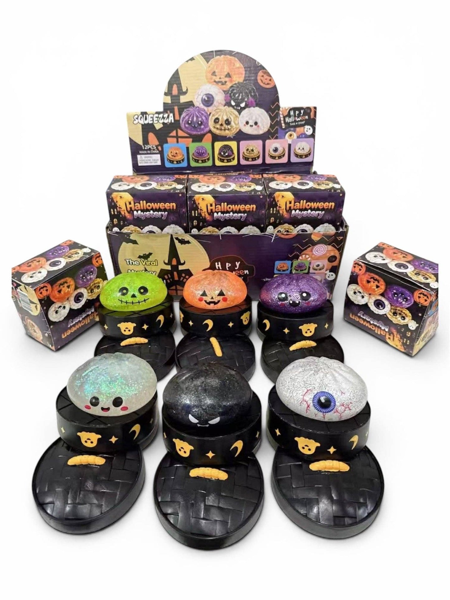 Halloween Maltose Glitter Dumpling Squishy – Mystery Slow-Rise Sensory Toy