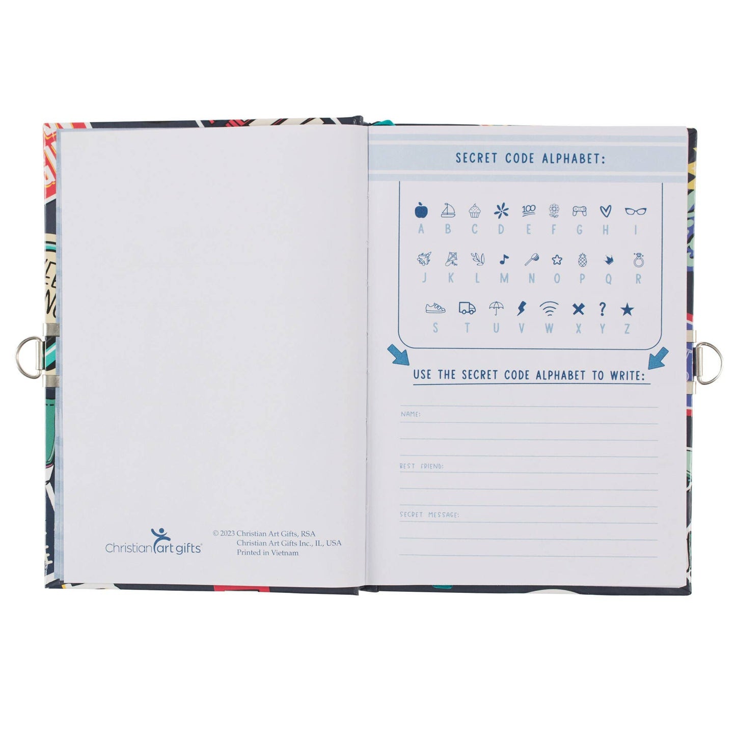 Stay Strong Secret Diary with Lock & Keys
