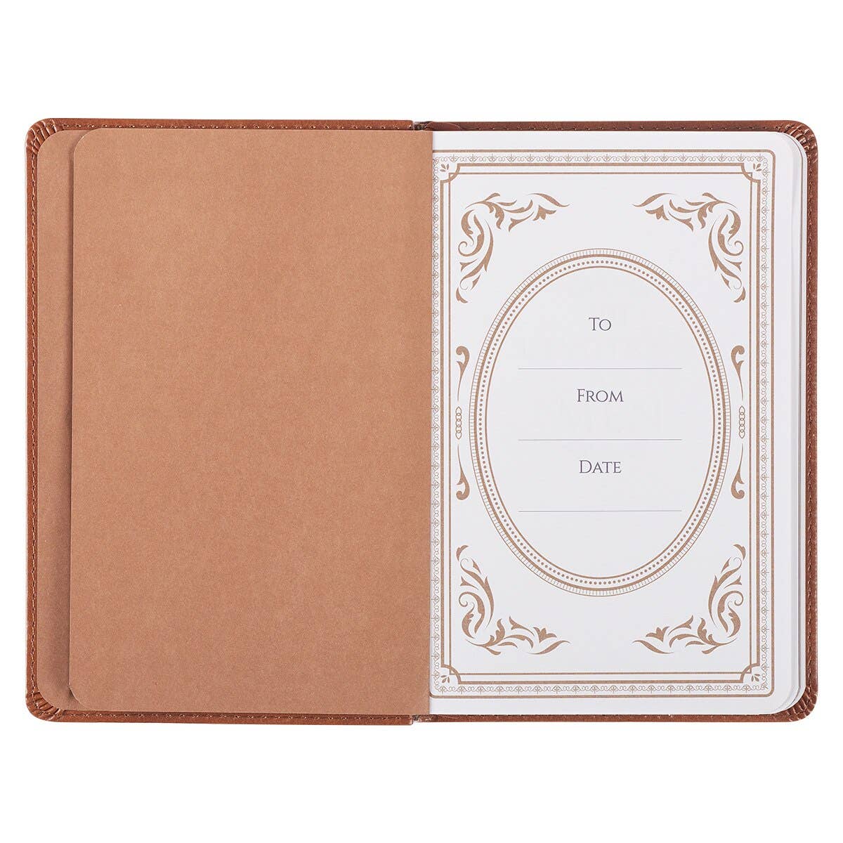 101 Devotions for Men β Tawny Brown Faux Leather Devotional