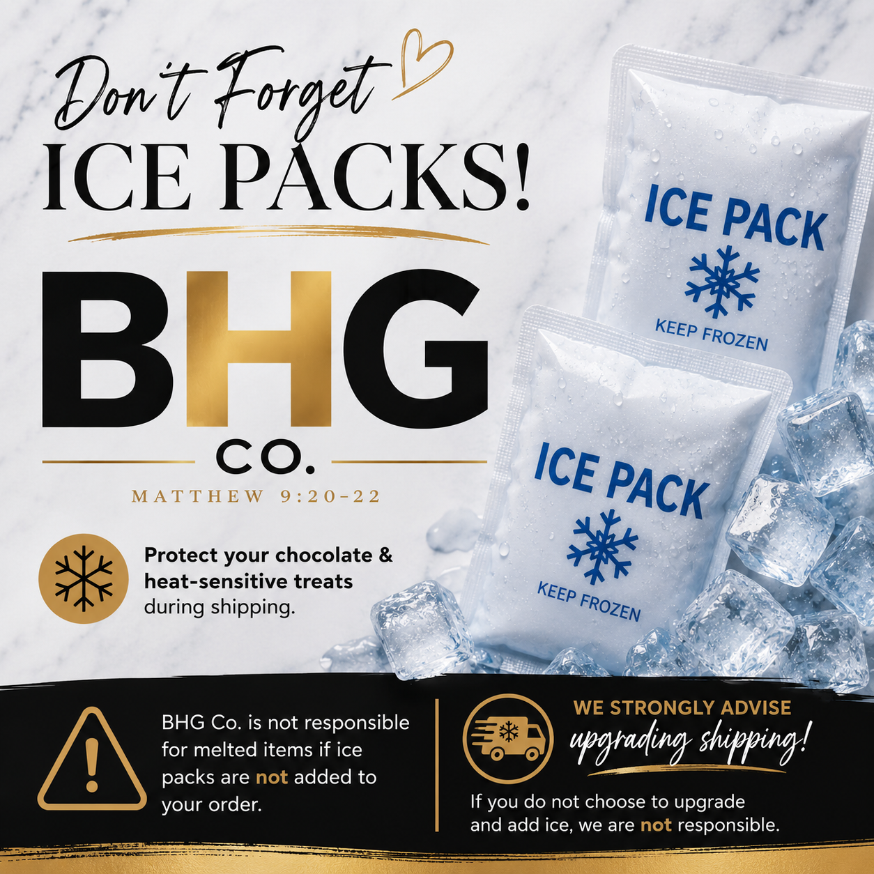 Ice Pack Add-On: Keep Your Treats Safe!