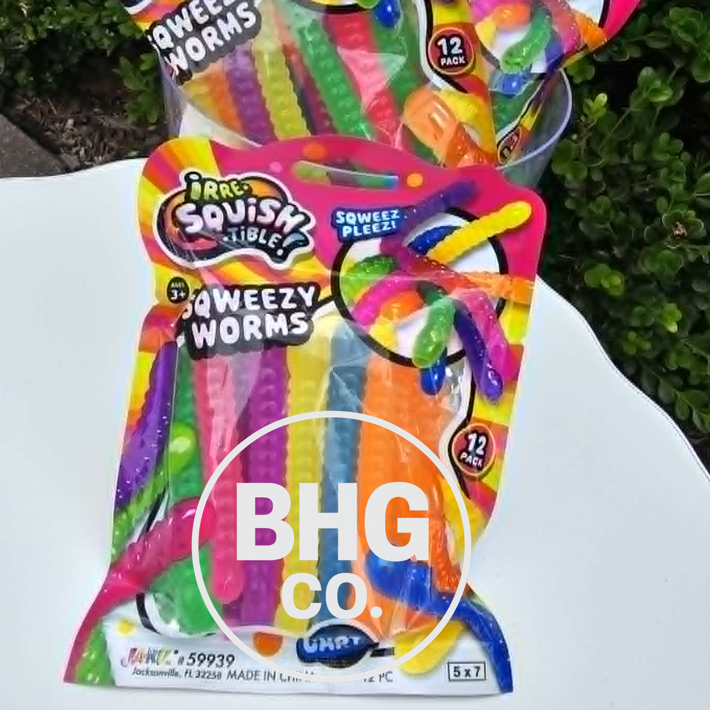 Wiggle Pop Squishy Worms 12-Pack