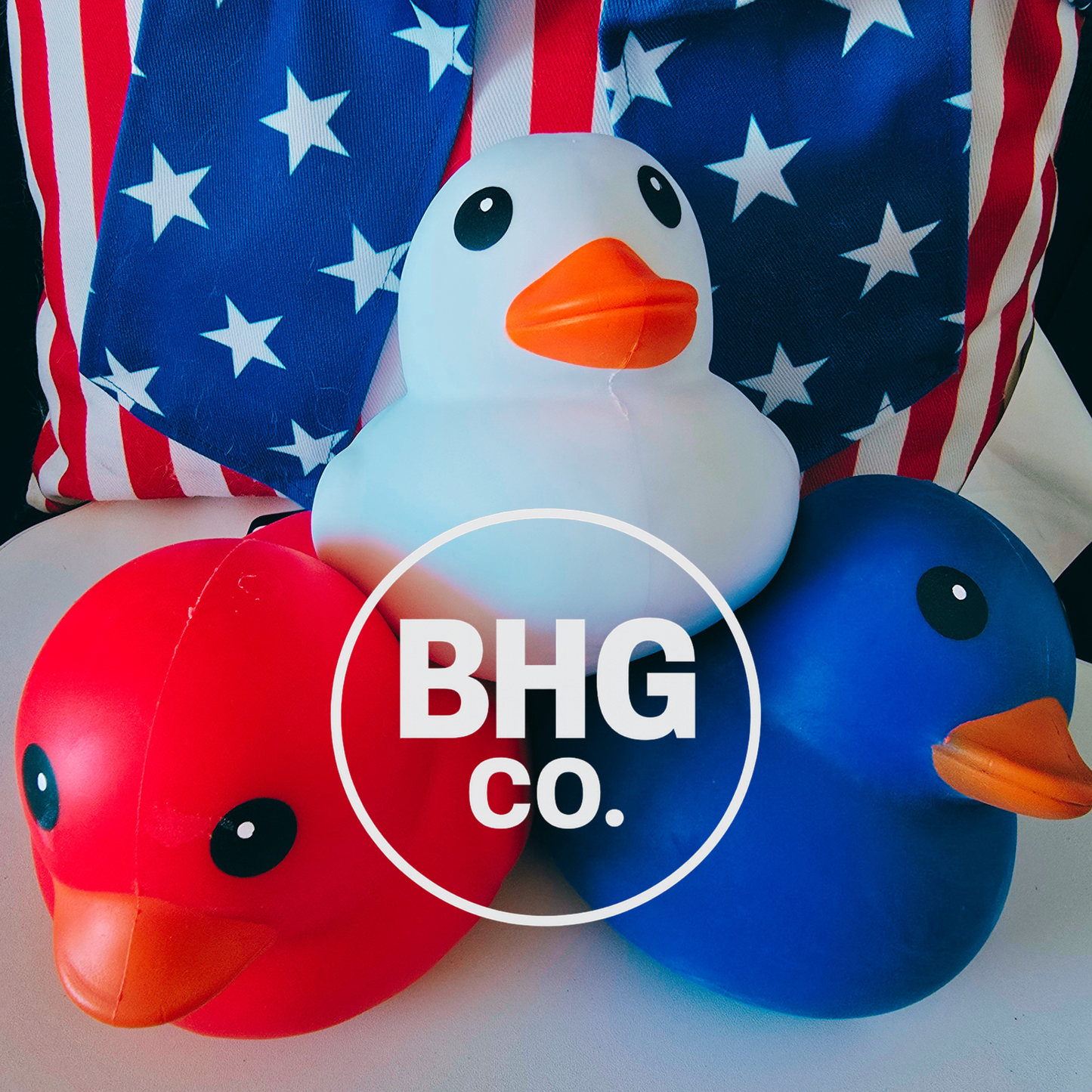 Sunny Days Squeezy Ducks – Red, White & Blue 3-Pack