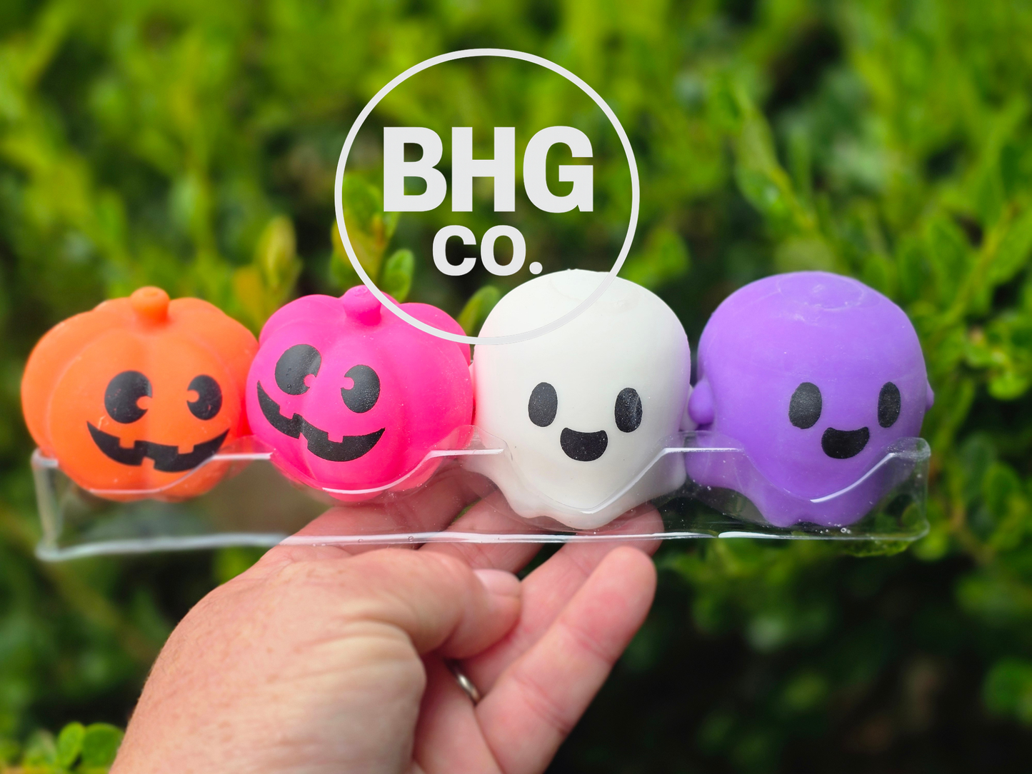 Halloween Pumpkin & Ghost Squishies – 4 Pack Spooky Sensory Fidget Set