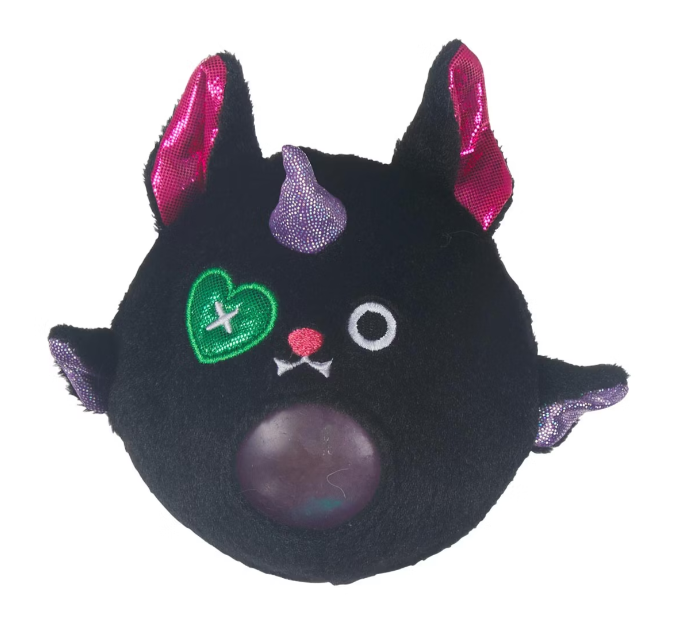 Halloween Pumpkin Kitty Squishy Pet – Soft & Squeezable Plush Cat
