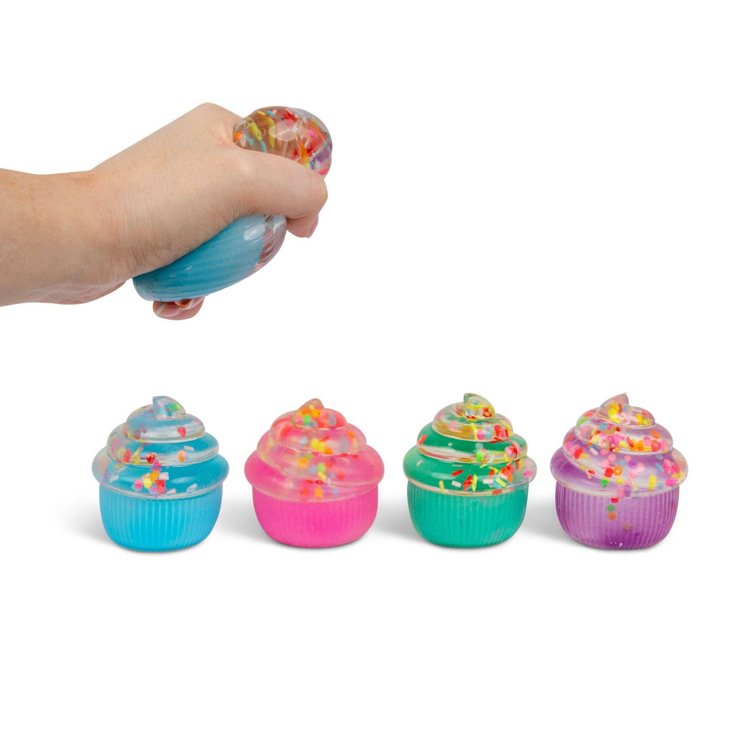 SCRUNCHEMS® Sugar Cupcake Squishy – Assorted Colors Sensory Fidget