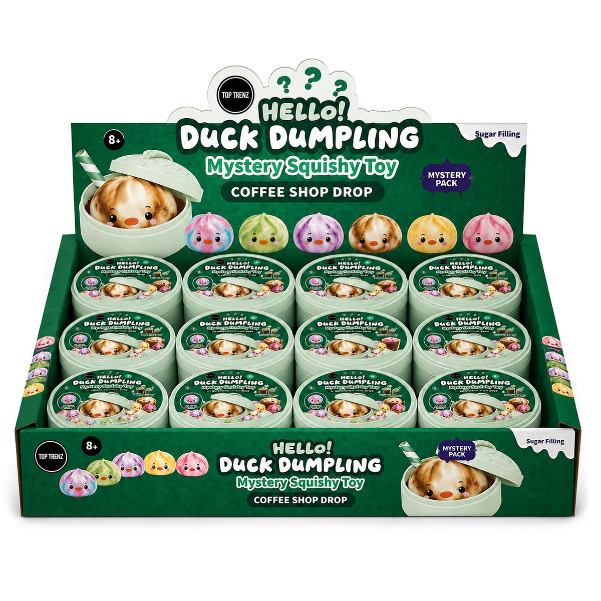 Top Trenz | Hello! Duck Dumpling - Mini Coffee Shop Mystery Squishy