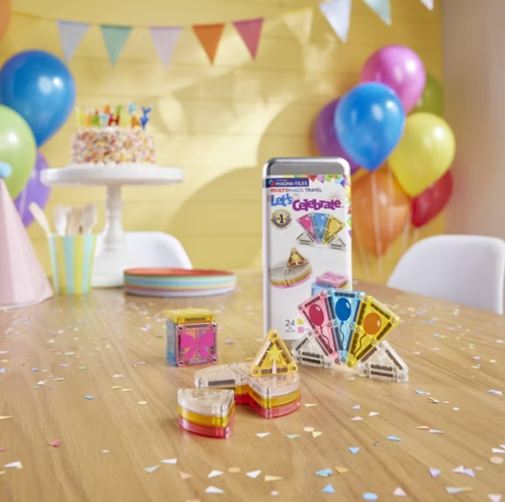 MAGNA-TILES | microMAGS Travel Set – Let's Celebrate
