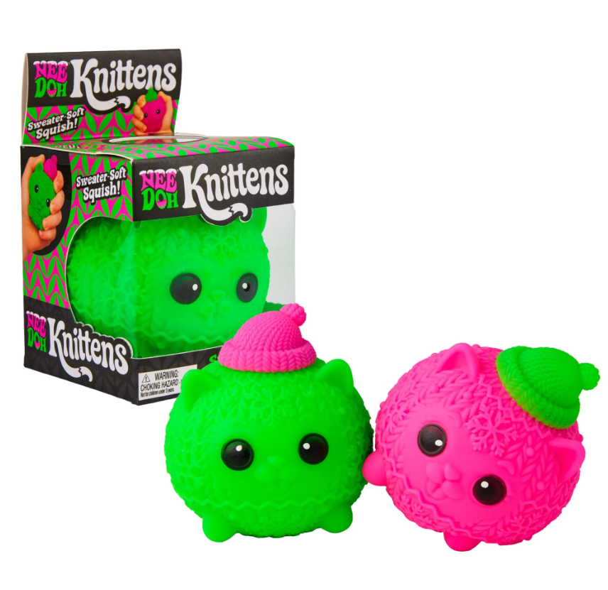 NeeDoh Squishmas Knittens – Christmas Kitten Squishy