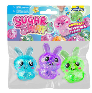 ORB Curiosities Sugar Swaps | Bunny Buddies – Glitter Sensory Fidget 3-Pack