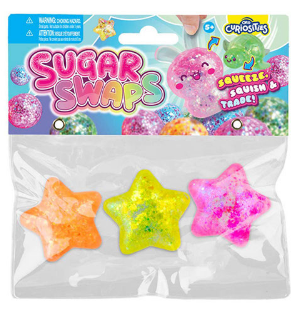 ORB Curiosities Sugar Swaps | Glitter Stars – Sensory Fidget 3-Pack
