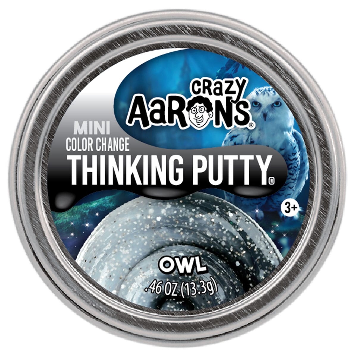 Crazy Aaron’s® Owl Mini Thinking Putty® – Color Changing