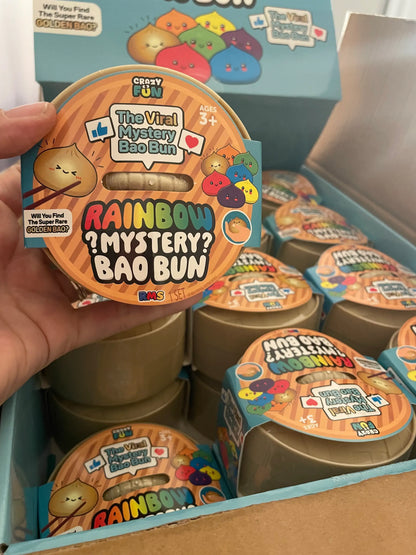 RMS Crazy Fun Mystery Bao Bun Squishy – Rare Rainbow Chase Sensory Toy