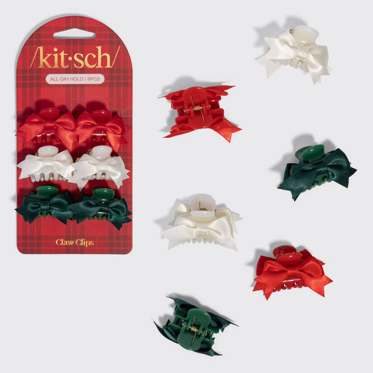 Kitsch Holiday Mini Claw Clips – 6-Piece Set
