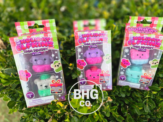 MushyKinz Mini Holiday ElfKinz Squishy 2-Pack