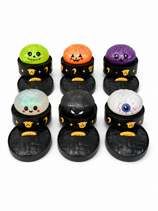 Halloween Maltose Glitter Dumpling Squishy – Mystery Slow-Rise Sensory Toy