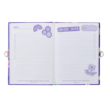 Shine for Jesus Stickers Secret Diary with Lock & Keys