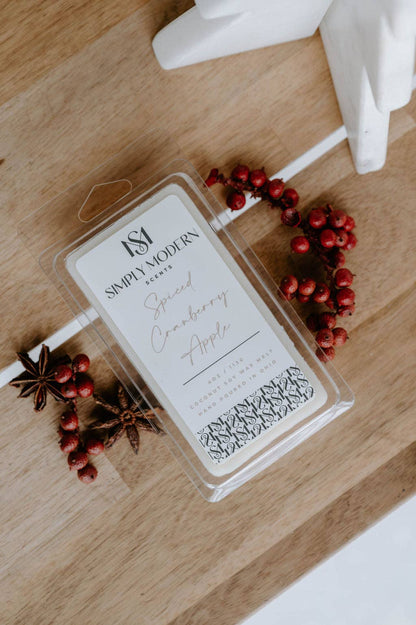 Simply Modern Scents | Spiced Cranberry Apple - Coconut Soy Wax Melt