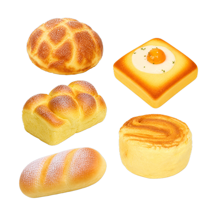 Fun Doh Bakery Slow-Rise Squishy – Kawaii Bread & Pastry Collection
