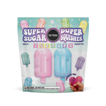 Top Trenz | Super Duper Sugar Squisher Mini Ice Pops | 2-Pack