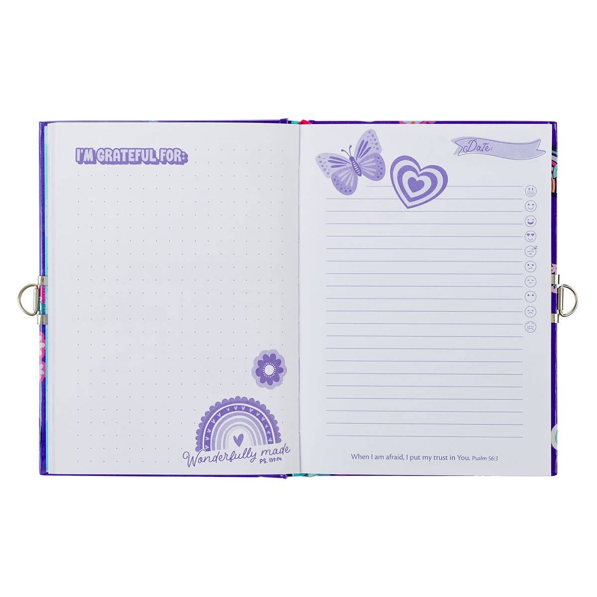 Shine for Jesus Stickers Secret Diary with Lock & Keys