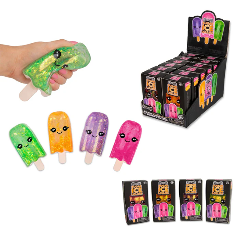SCRUNCHEMS® Sugar Ice Lollies – Sugar-Filled Squishy Fidget