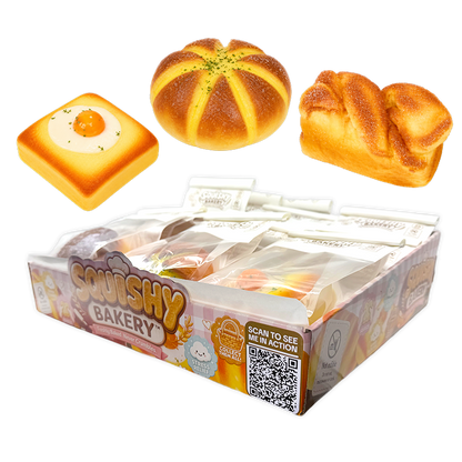 Fun Doh Bakery Slow-Rise Squishy – Kawaii Bread & Pastry Collection