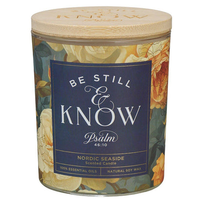 Be Still and Know Nordic Seaside Soy Candle – 4.5 oz