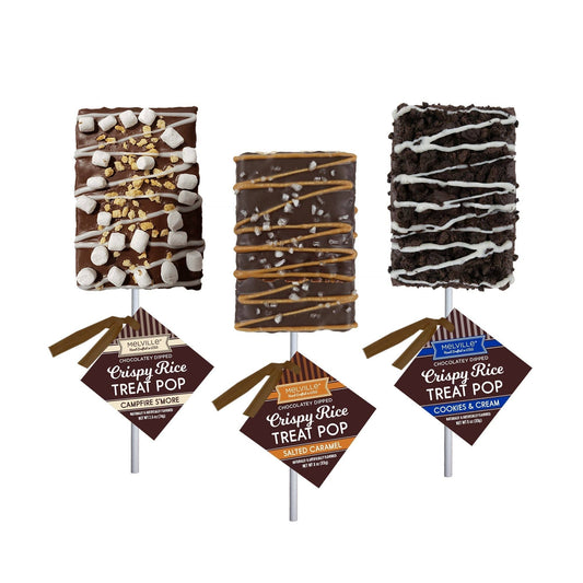 Melville | Chocolate-Dipped Rice Treat Pops 3-Pack
