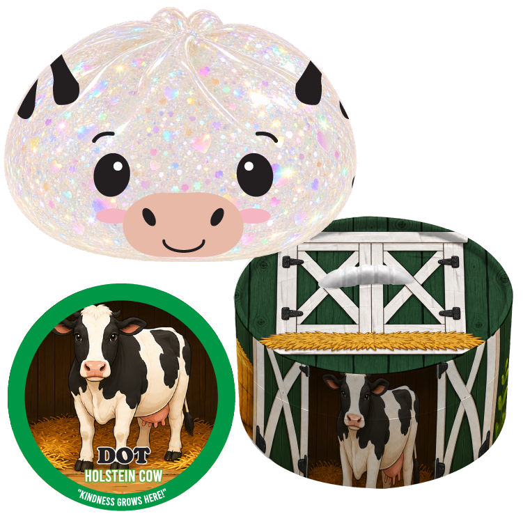 Fun Doh Barnyard Dumpling | Mystery Farm Animal Squishy with Matching Steamer
