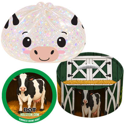 Fun Doh Barnyard Dumpling | Mystery Farm Animal Squishy with Matching Steamer