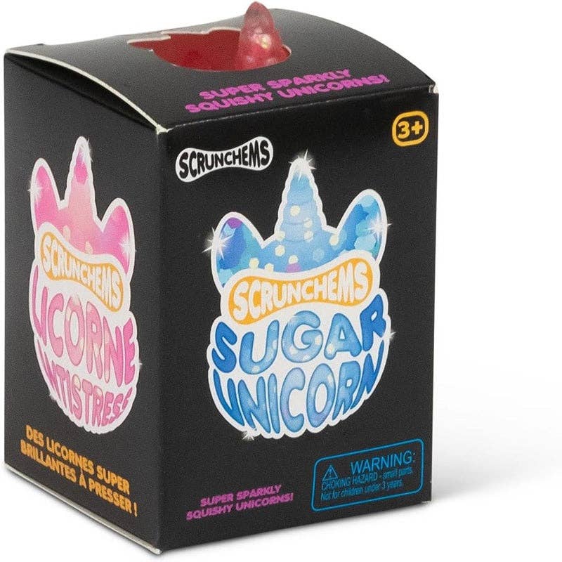 SCRUNCHEMS® Sugar Unicorn Squishy – Assorted Colors Sensory Fidget