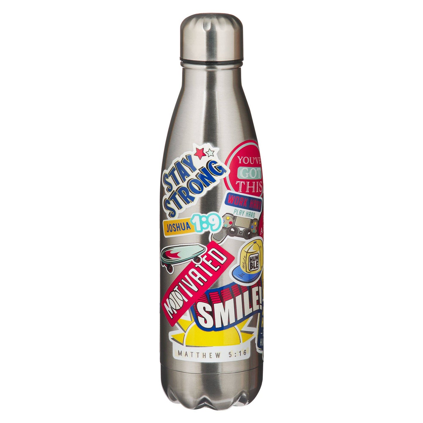 Stay Strong Kid Stainless Steel Water Bottle – 17 oz