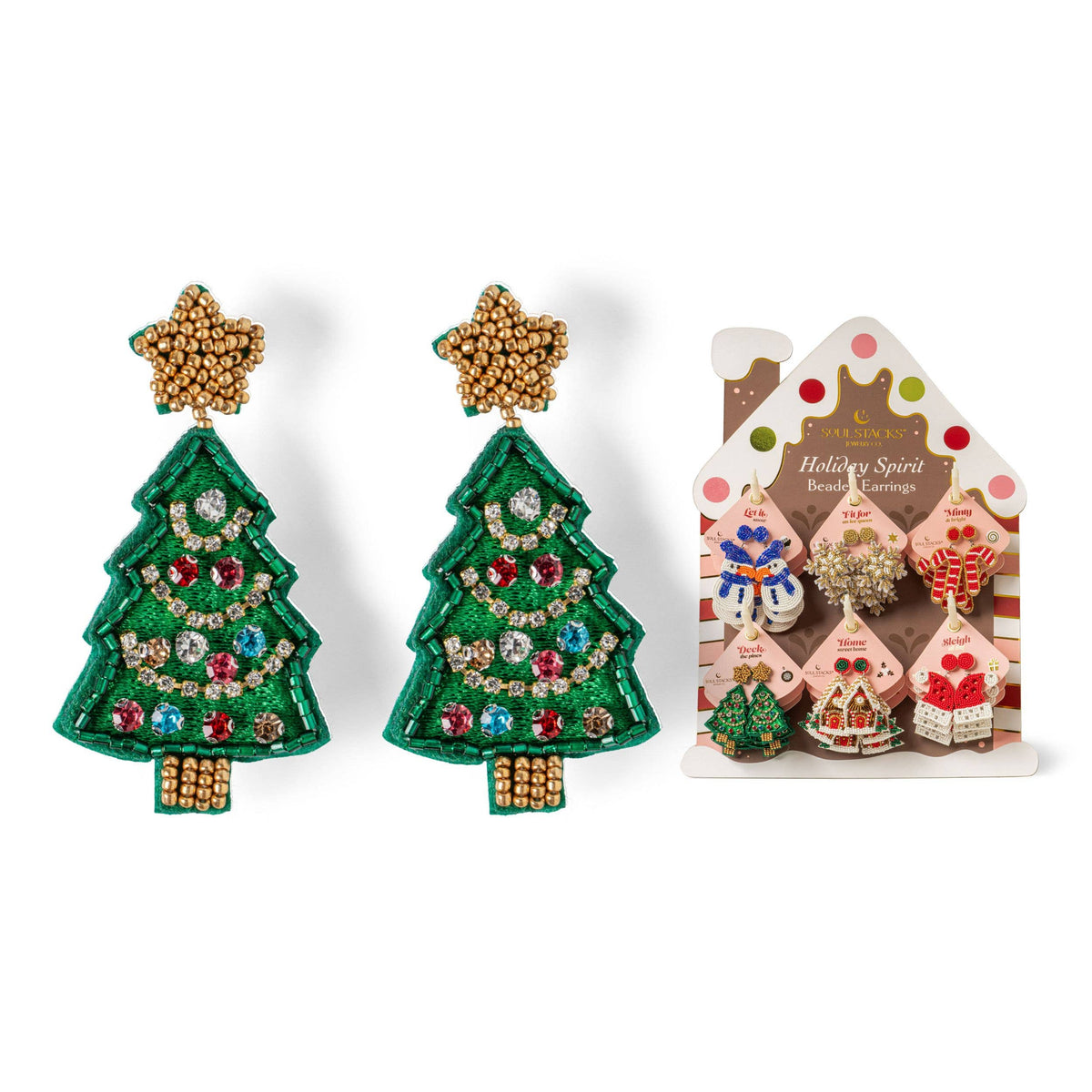 Soul Stacks® Christmas Beaded Earrings