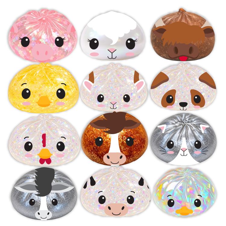 Fun Doh Barnyard Dumpling | Mystery Farm Animal Squishy with Matching Steamer