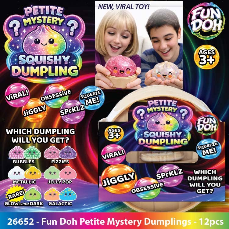 Fun Doh Mini Petite Mystery Squishy Dumpling | 2.5"