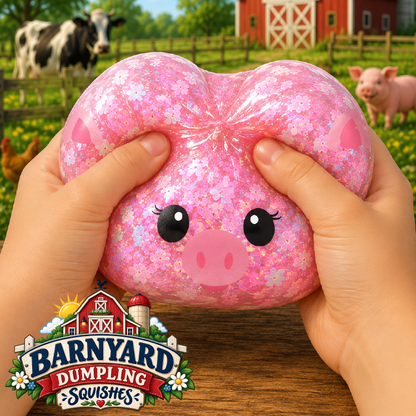 Fun Doh Barnyard Dumpling | Mystery Farm Animal Squishy with Matching Steamer