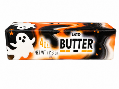 Halloween Ghost Butter Squishy – Marbled Slow-Rise Sensory Fidget Toy