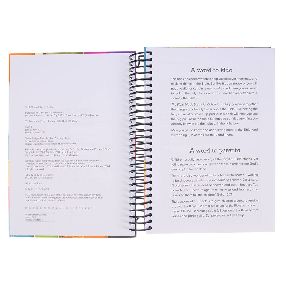 The Bible Made Easy for Kids – Wirebound Edition
