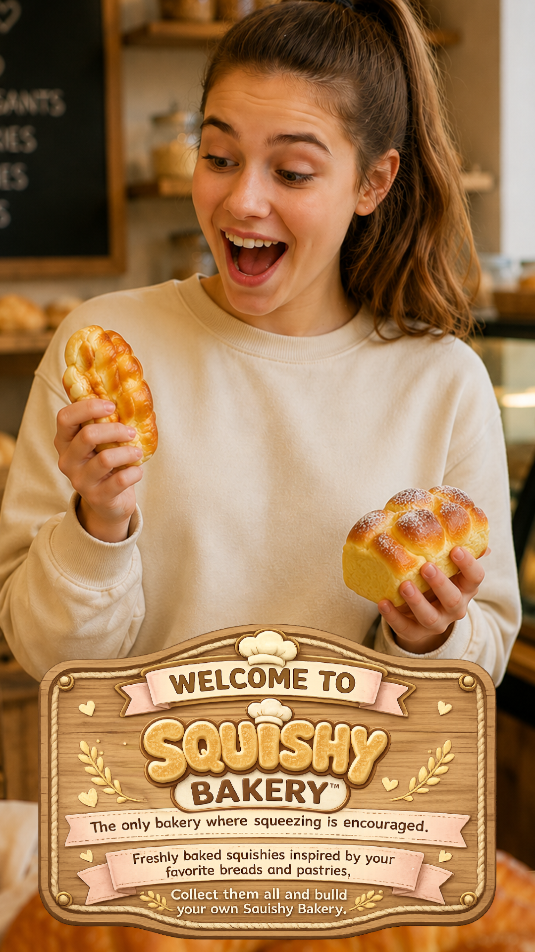 Fun Doh Bakery Slow-Rise Squishy – Kawaii Bread & Pastry Collection