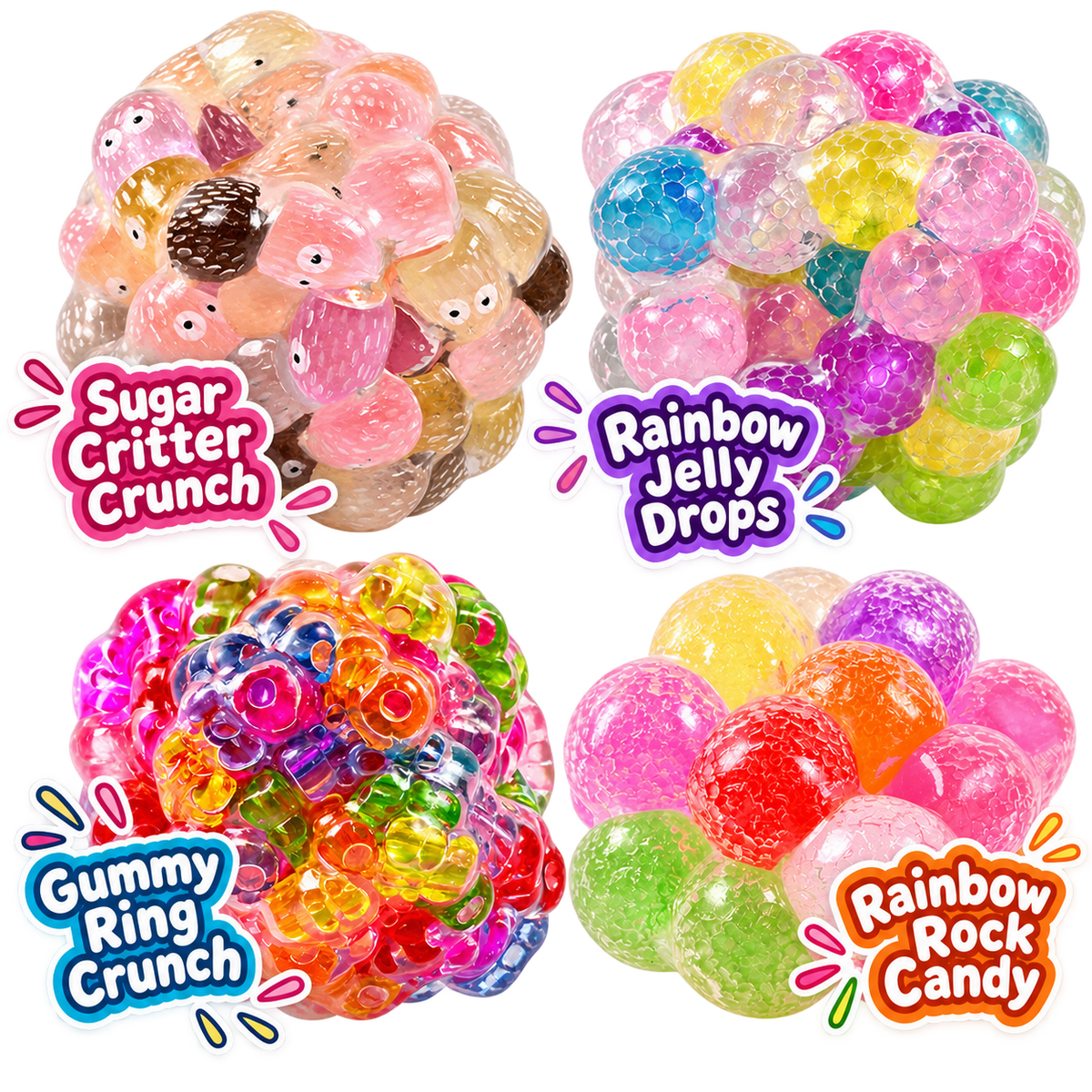 Crunch & Squish™ Crunchy Stress Ball - Candy Series