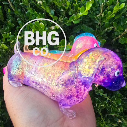 Sparkly Dachshund Squishy Dog