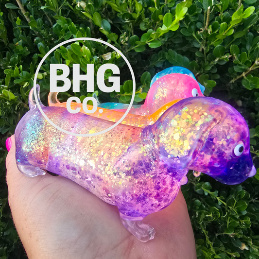 Sparkly Dachshund Squishy Dog