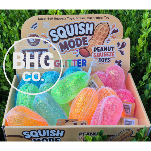 Squish Mode 3" Glitter Peanut