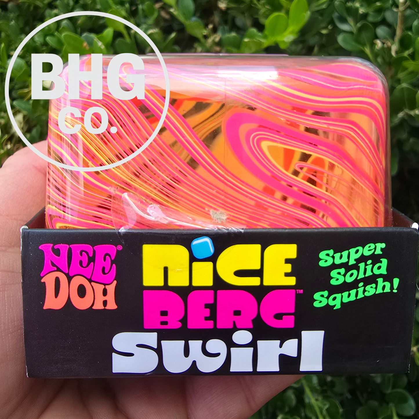 NeeDoh Swirl Nice Berg | Pink & Orange