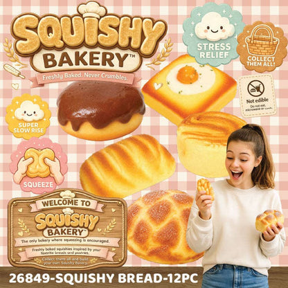 Fun Doh Bakery Slow-Rise Squishy – Kawaii Bread & Pastry Collection