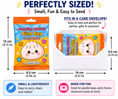 Rainbow Mystery Bun Squishy – Slow Rise Mystery Dumpling (1 Blind Bag)