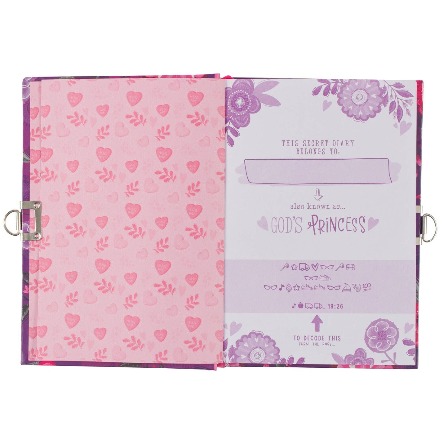 Chosen, Loved, Beautiful Secret Diary with Lock & Keys