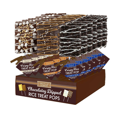 Melville | Chocolate-Dipped Rice Treat Pops 3-Pack